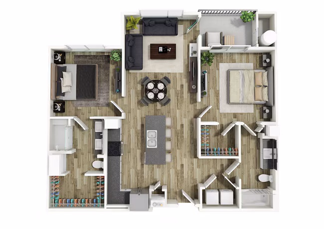 Unit 327 404 floor plan